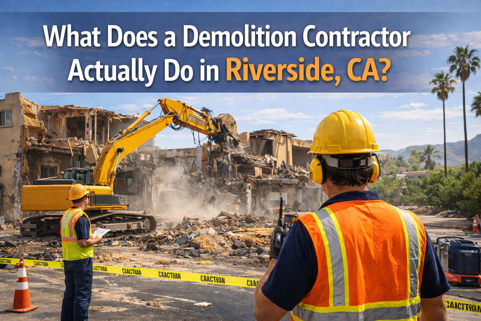 What Does a Demolition Contractor Actually Do in Riverside, CA?